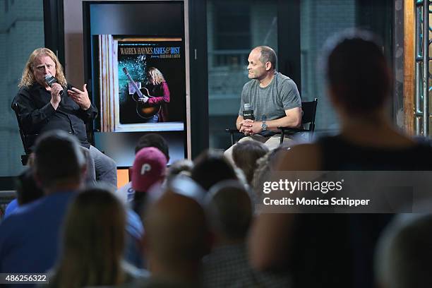 Musician Warren Haynes speaks with moderator Alan Paul at AOL BUILD Speaker Series: Warren Haynes Discusses His New Album "Ashes And Dust" at AOL...