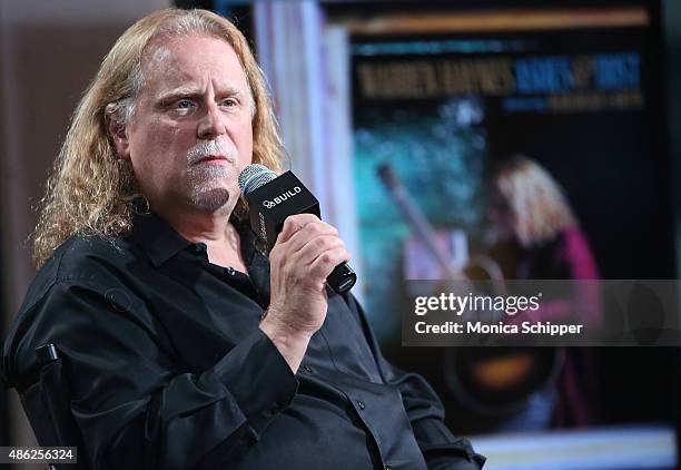 Musician Warren Haynes speaks at AOL BUILD Speaker Series: Warren Haynes Discusses His New Album "Ashes And Dust" at AOL Studios In New York on...