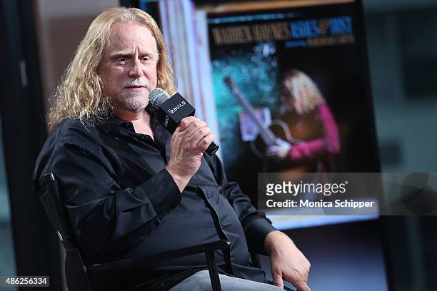 Musician Warren Haynes speaks at AOL BUILD Speaker Series: Warren Haynes Discusses His New Album "Ashes And Dust" at AOL Studios In New York on...