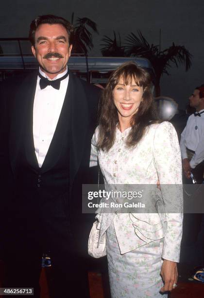 Actor Tom Selleck and wife Jillie Mack attend Warner Bros. Hosts a "Celebration of Tradiition" Gala to Celebrate the Rededication of the Warner Bros....