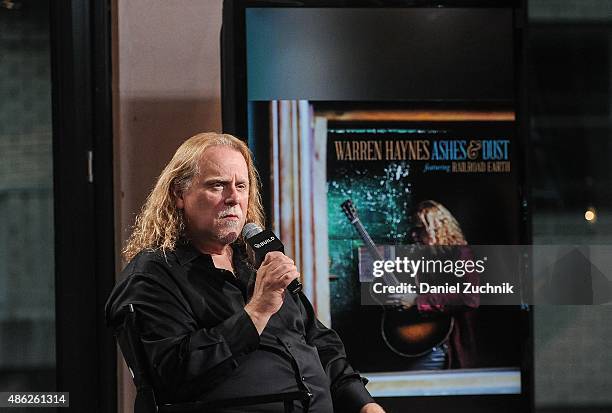 Musician Warren Haynes attends AOL Build to discuss his new album 'Ashes And Dust' at AOL Studios In New York on September 2, 2015 in New York City.