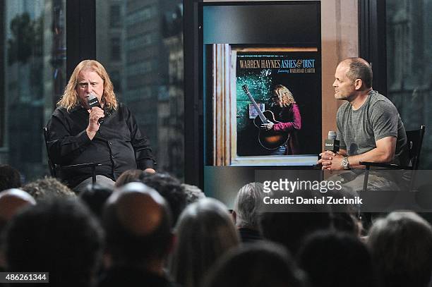 Musician Warren Haynes and moderator Alan Paul attend AOL Build to discuss his new album 'Ashes And Dust' at AOL Studios In New York on September 2,...