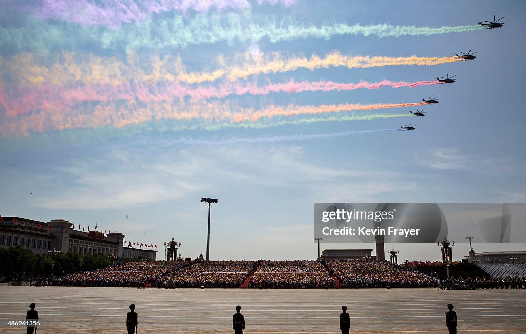 China Holds Military Parade To Commemorate End Of World War II In Asia