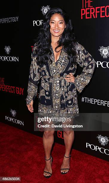 Pianist Chloe Flower attends the premiere of Screen Gems' "The Perfect Guy" at the WGA Theater on September 2, 2015 in Beverly Hills, California.