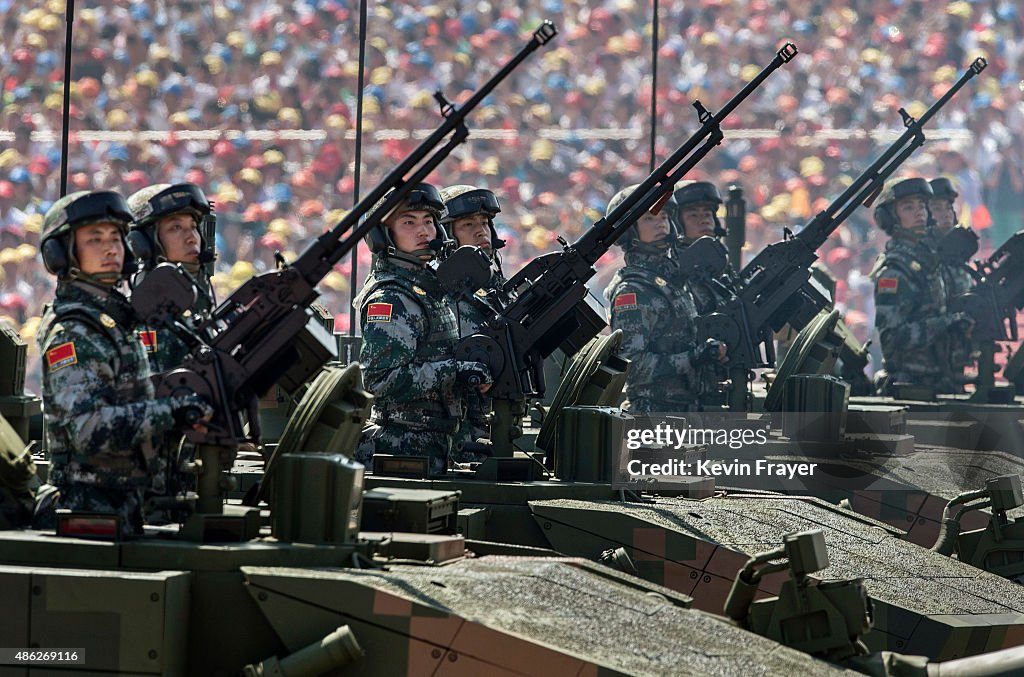 China Holds Military Parade To Commemorate End Of World War II In Asia