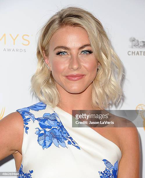Julianne Hough attends the Television Academy's cocktail reception for the 67th Emmy Award nominees for Outstanding Choreography at Montage Beverly...