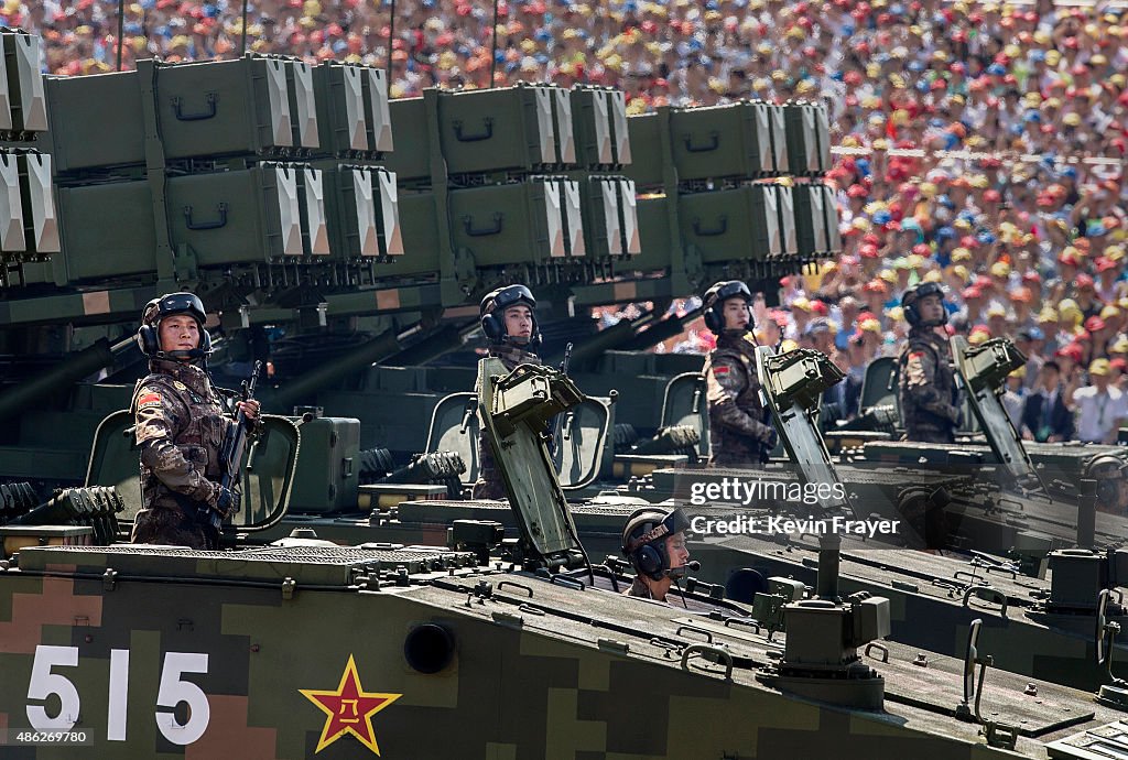 China Holds Military Parade To Commemorate End Of World War II In Asia