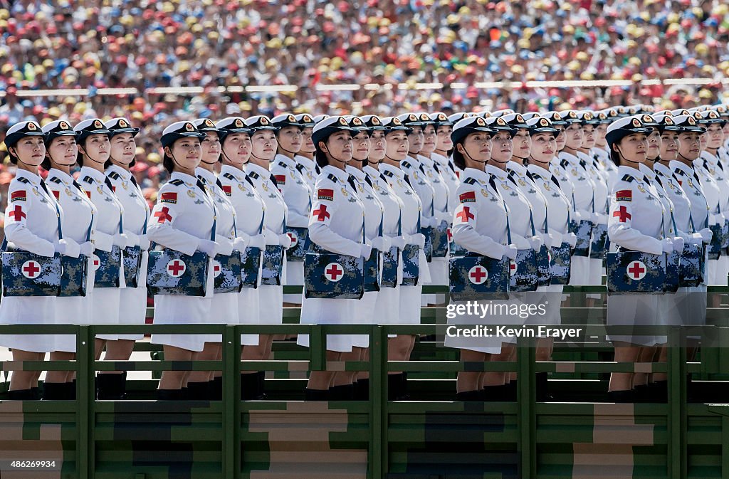 China Holds Military Parade To Commemorate End Of World War II In Asia