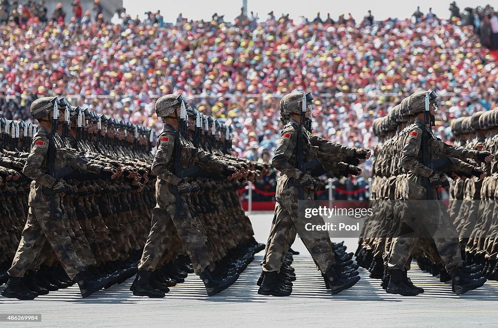 China Holds Military Parade To Commemorate End Of World War II In Asia