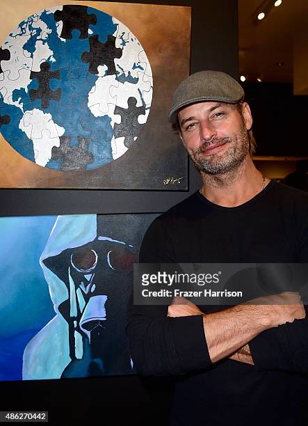 Actor Josh Holloway attends VIP Opening Reception For "Dis-Ease" An Evening Of Fine Art With Billy Morrison at Mouche Gallery on September 2, 2015 in...