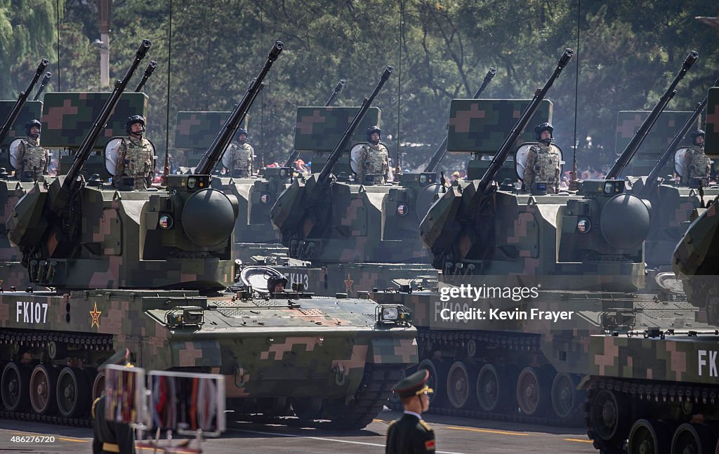 China Holds Military Parade To Commemorate End Of World War II In Asia