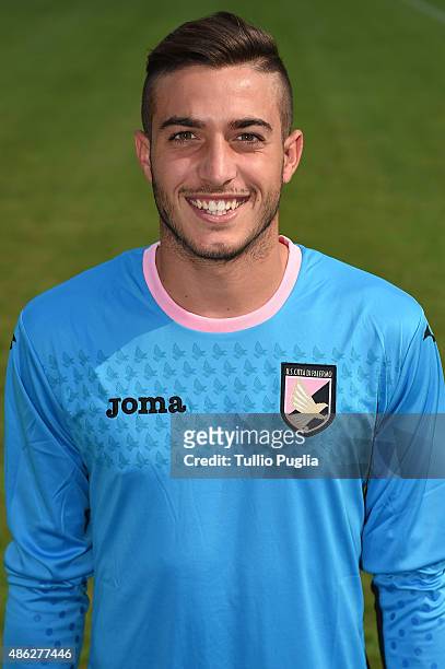 Fabrizio Alastra of US Citta' di Palermo poses for the official headshot on September 2, 2015 in Palermo, Italy.