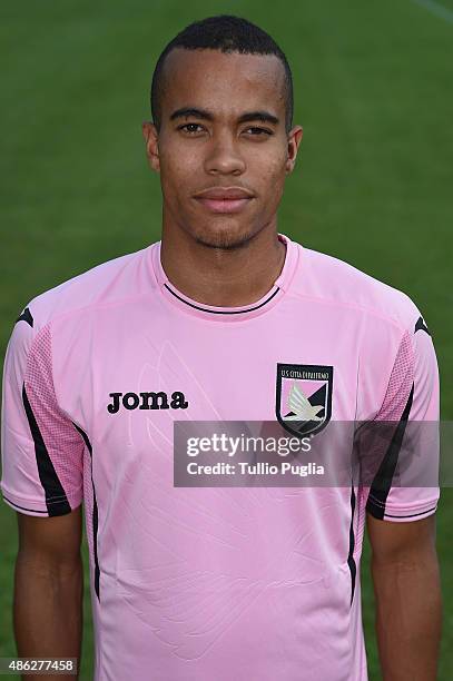 Robin Quaison of US Citta' di Palermo poses for the official headshot on September 2, 2015 in Palermo, Italy.