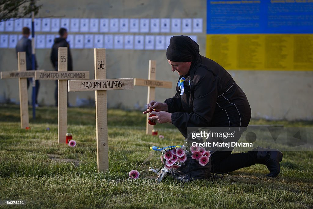 Prague Tribute To Kiev Maidan Dead
