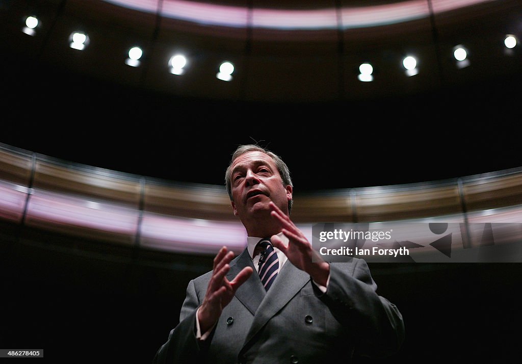 Ukip's Nigel Farage Campaigns Before European Elections