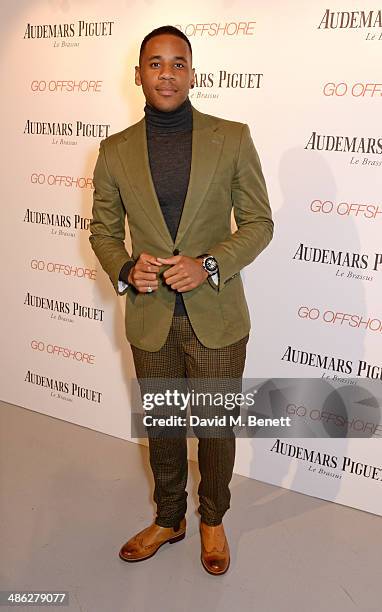 Reggie Yates attends the Audemars Piguet Royal Oak Offshore 42mm Party at Victoria House on April 23, 2014 in London, England.