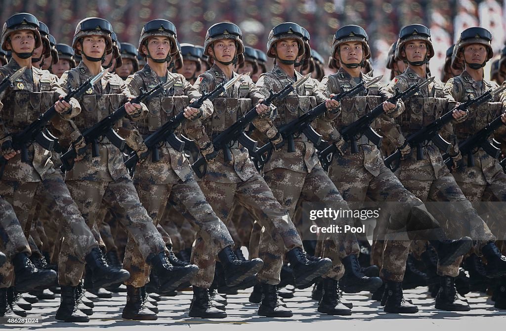 China Holds Military Parade To Commemorate End Of World War II In Asia