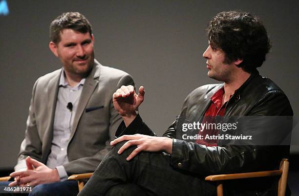 Co-founder of UPWORTHY, Eli Pariser and filmmaker Maxim Pozdorovkin attend Future of Film: All That's Fit To Shoot, Print Or... Tweet - 2014 Tribeca...