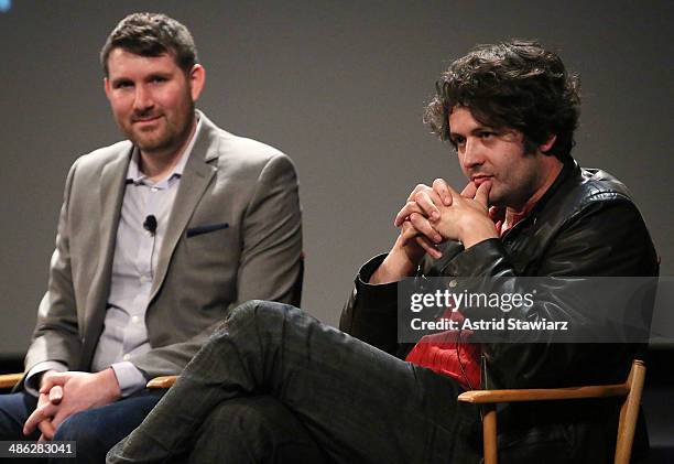 Co-founder of UPWORTHY, Eli Pariser and filmmaker Maxim Pozdorovkin attend Future of Film: All That's Fit To Shoot, Print Or... Tweet - 2014 Tribeca...