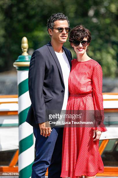 Paz Vega and Orson Salazar are seen during the 72nd Venice Film Festival on on September 3, 2015 in Venice, Italy.