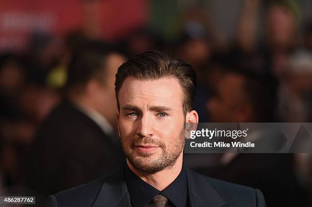 Actor Chris Evans attends the premiere of Radius and G4 Productions' "Before We Go" at ArcLight Cinemas on September 2, 2015 in Hollywood, California.