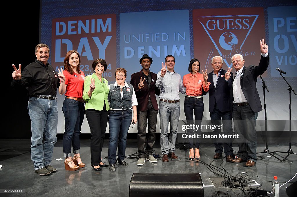 GUESS And Peace Over Violence Celebrate The 15th Anniversary Of Denim Day At GUESS? Inc. Headquarters In Los Angeles, CA