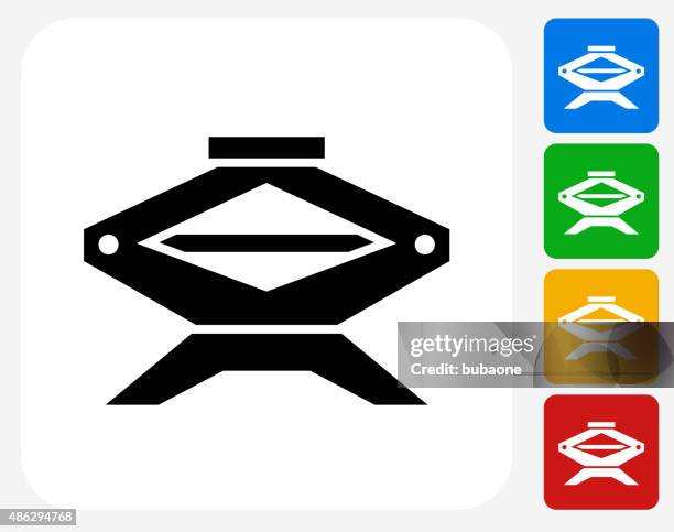 car jack icon flat graphic design - car jack white background stock illustrations