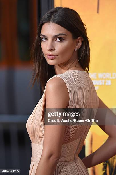 Actress Emily Ratajkowski arrives at the premiere of Warner Bros. Pictures' 'We Are Your Friends' at TCL Chinese Theatre on August 20, 2015 in...