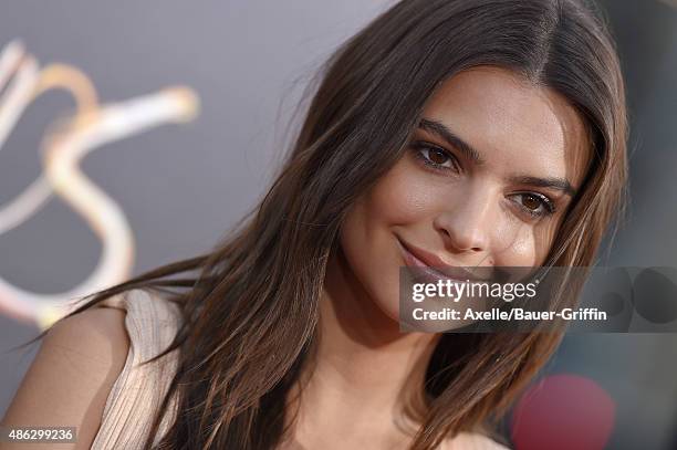 Actress Emily Ratajkowski arrives at the premiere of Warner Bros. Pictures' 'We Are Your Friends' at TCL Chinese Theatre on August 20, 2015 in...