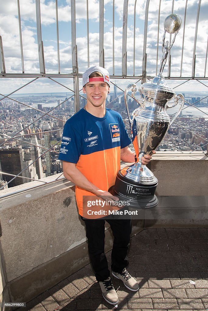 Supercross Rider Ken Roczen attends the Monster Energy AMA Supercross