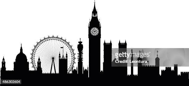 stockillustraties, clipart, cartoons en iconen met london (buildings are detailed, complete and moveable) - london