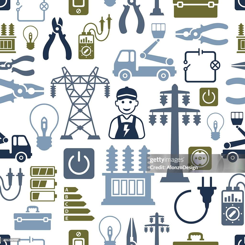 Electricity Pattern High-Res Vector Graphic - Getty Images