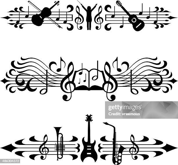 Music Design Elements 4 High-Res Vector Graphic - Getty Images