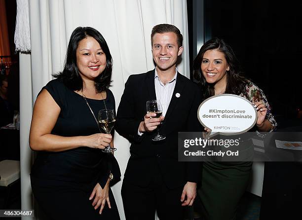 Guests attend the TrevorLIVE NY 2014 Kickoff Party presented by Kimpton Hotel & Restaurants on April 23, 2014 in New York City.