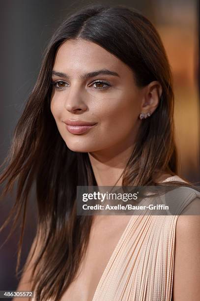 Actress Emily Ratajkowski arrives at the premiere of Warner Bros. Pictures' 'We Are Your Friends' at TCL Chinese Theatre on August 20, 2015 in...