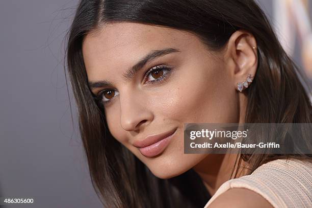 Actress Emily Ratajkowski arrives at the premiere of Warner Bros. Pictures' 'We Are Your Friends' at TCL Chinese Theatre on August 20, 2015 in...