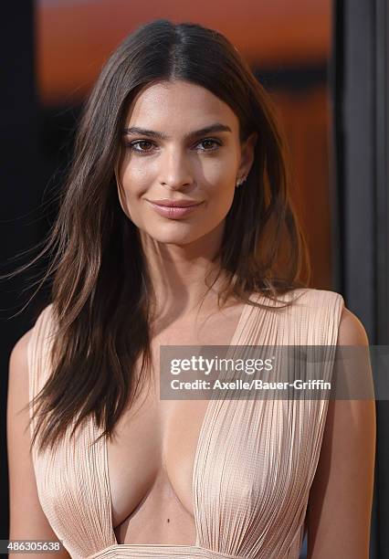 Actress Emily Ratajkowski arrives at the premiere of Warner Bros. Pictures' 'We Are Your Friends' at TCL Chinese Theatre on August 20, 2015 in...