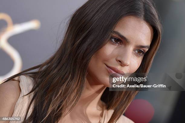 Actress Emily Ratajkowski arrives at the premiere of Warner Bros. Pictures' 'We Are Your Friends' at TCL Chinese Theatre on August 20, 2015 in...