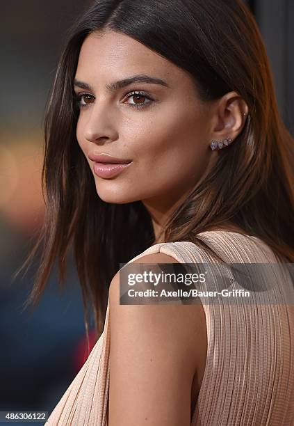 Actress Emily Ratajkowski arrives at the premiere of Warner Bros. Pictures' 'We Are Your Friends' at TCL Chinese Theatre on August 20, 2015 in...