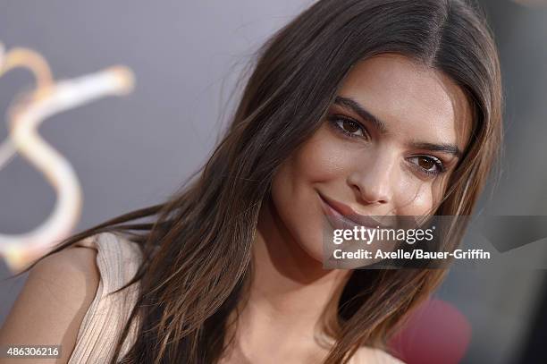 Actress Emily Ratajkowski arrives at the premiere of Warner Bros. Pictures' 'We Are Your Friends' at TCL Chinese Theatre on August 20, 2015 in...