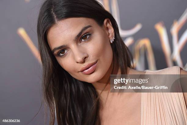 Actress Emily Ratajkowski arrives at the premiere of Warner Bros. Pictures' 'We Are Your Friends' at TCL Chinese Theatre on August 20, 2015 in...