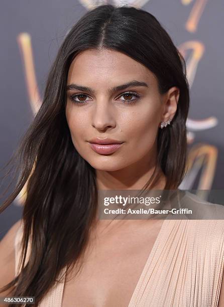 Actress Emily Ratajkowski arrives at the premiere of Warner Bros. Pictures' 'We Are Your Friends' at TCL Chinese Theatre on August 20, 2015 in...