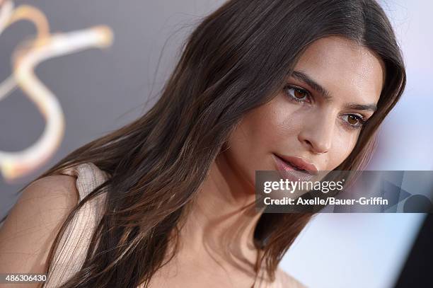 Actress Emily Ratajkowski arrives at the premiere of Warner Bros. Pictures' 'We Are Your Friends' at TCL Chinese Theatre on August 20, 2015 in...