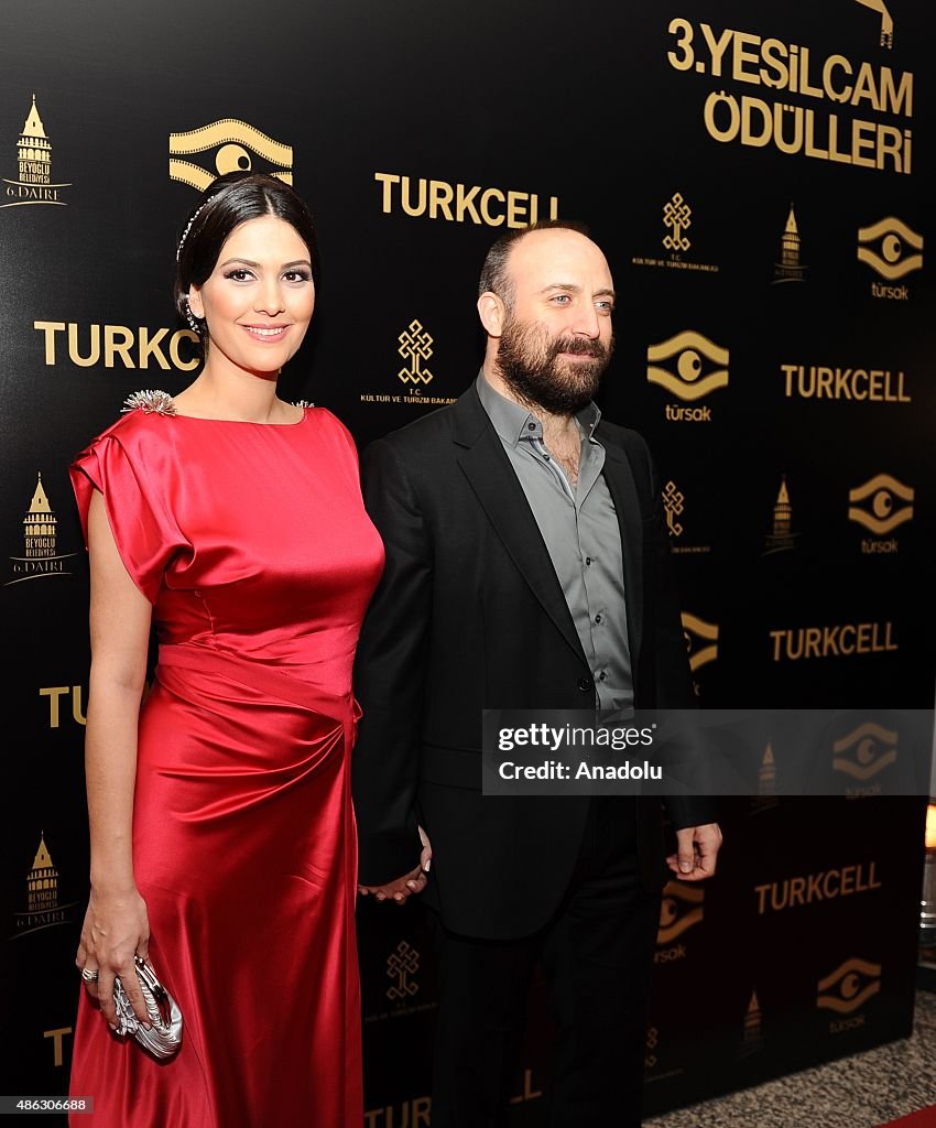 Actor Halit Ergenc and his actress wife Berguzar Korel attend the 3rd