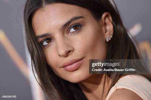 Actress Emily Ratajkowski arrives at the premiere of Warner Bros. Pictures' 'We Are Your Friends' at TCL Chinese Theatre on August 20, 2015 in...