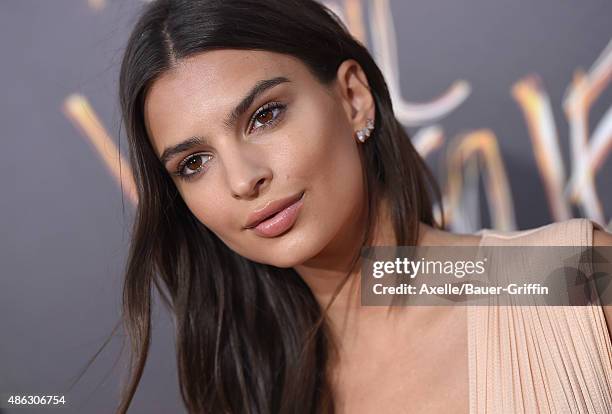 Actress Emily Ratajkowski arrives at the premiere of Warner Bros. Pictures' 'We Are Your Friends' at TCL Chinese Theatre on August 20, 2015 in...