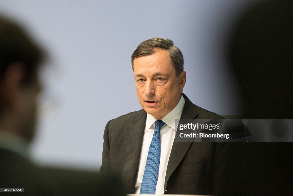 European Central Bank President Mario Draghi Announces Interest Rate Decision