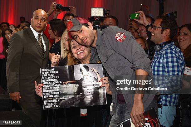 Enrique Iglesias participates in 25th Annual Billboard Latin Music Conference Q&A With Enrique Iglesias at JW Marriott Marquis on April 23, 2014 in...