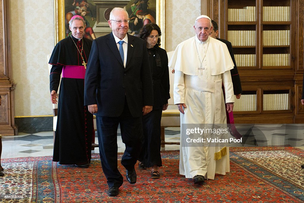 Pope Francis Meets Israeli President Reuven Rivlin