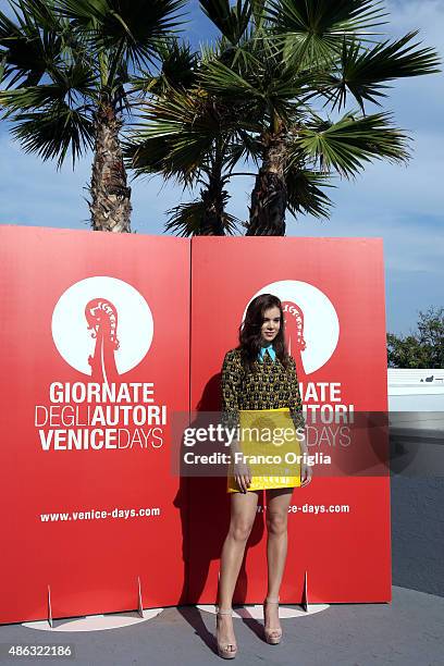 Actress Hailee Steinfeld attends a photocall for 'Women's Tales' during the 72nd Venice Film Festival on September 3, 2015 in Venice, Italy.
